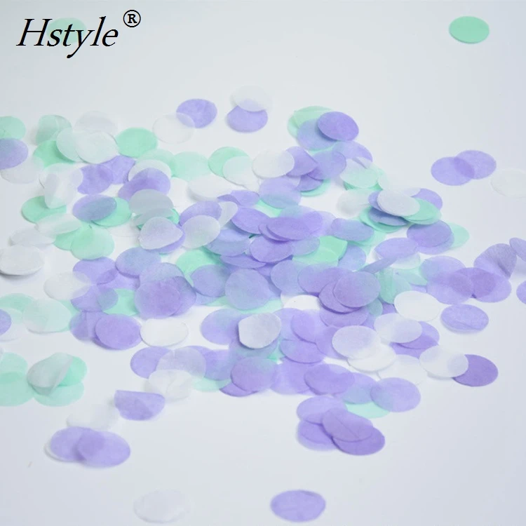 2 5cm Circle Shape Wedding Sprinkles Blue Tissue Paper Confetti