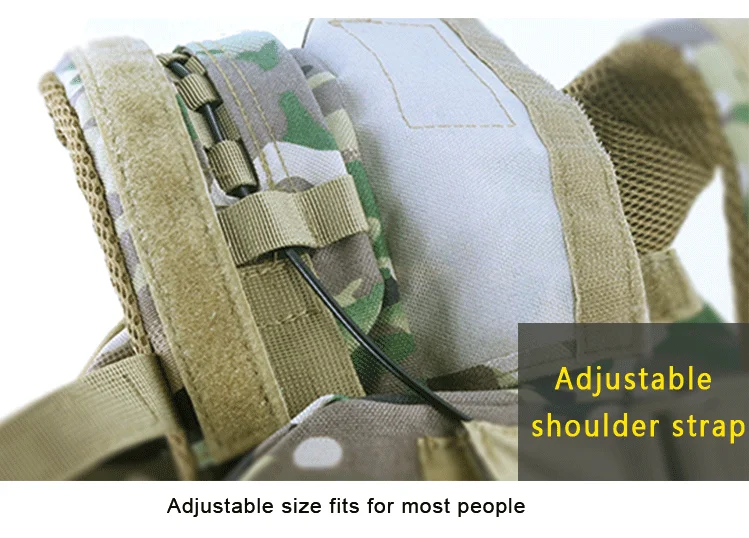 Custom Tactical Vest Gym Training Plate Carrier Adjustable Weighted Vest with Weights