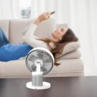 Mini Oscillating Desk Fan, Portable Auto Rotating Table Fan for Home, Office, Bedroom