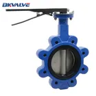 ANSI DIN manual lug type butterfly valve price list by valve china manufacturer