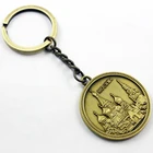 China Manufacturer cheap custom embossed antique keychain