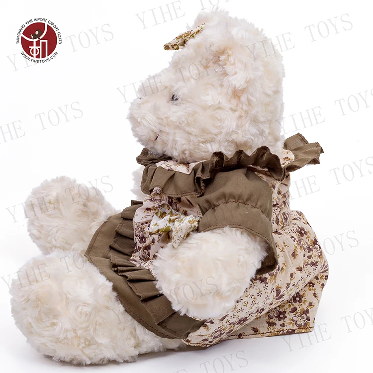 New Style Portable Stuffed Animals Toys Calico Plush Bear Toy