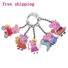 Hot Selling Soft PVC Rubber KeyChain Cartoon 3D Keychain With free shipping