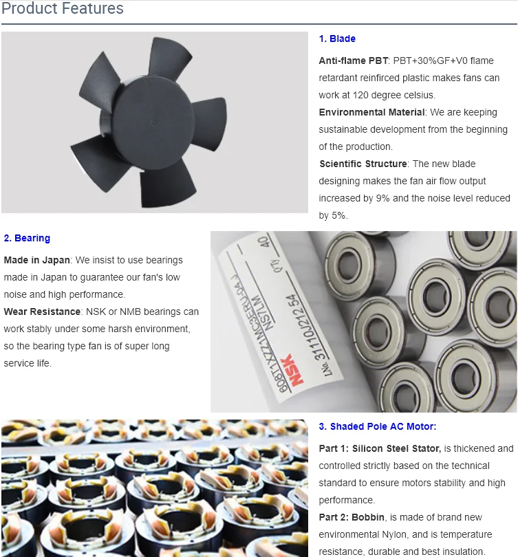 High-airflow Ventilation Axial Fan, 200FZY, 22580, AC220V/380V - detail 8