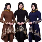Zakiyyah ZK009 ladies latest design islamic muslim blouses dress JUST TOPS