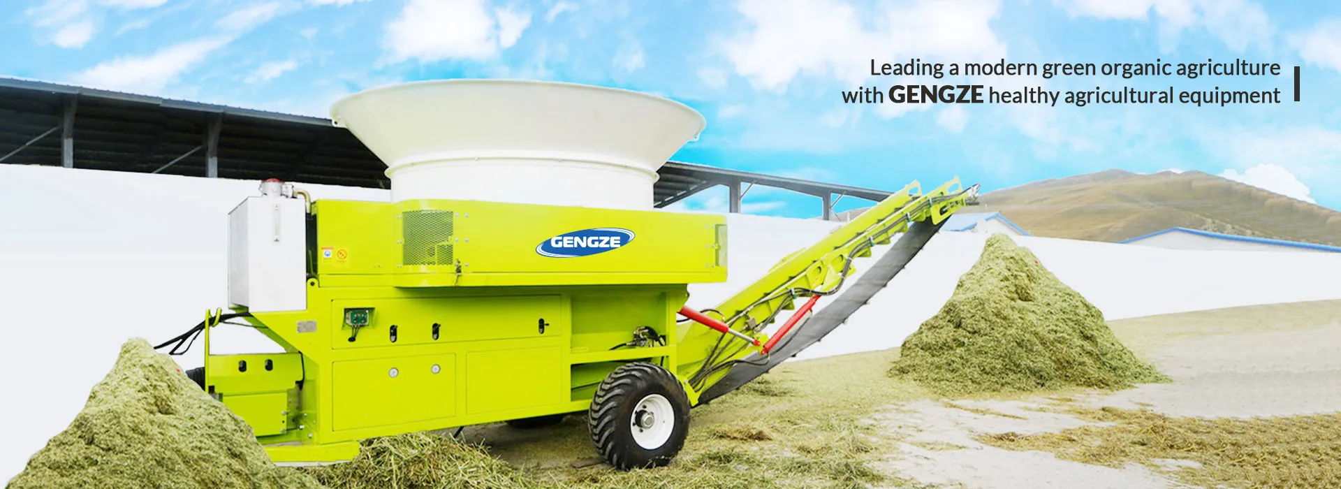 agricultural tractor pto driven cattle feed straw maize silage processing tub grinder-1
