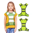children's wholesale safety high visibility running safety vest reflective strips