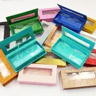 Top Quality Cheap Wholesale Private Label Glitter Rainbow Empty Lash Package Rectangular Custom Eyelashes Package Box