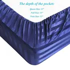 100% Polyester Silk Satin Bedding 4pcs Bed Sheet Set