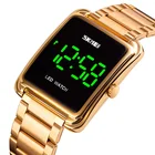 Led Watches Skmei 1505 Men's Led Light Up Watches Japan Movt Watches Stainless Steel Digital Watches