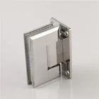 Welding Hinge Welding Laser Welding Factory Sale 4.5mm 90 Degree Bevel Edges Glass Door Shower Hinge For Mirror Light