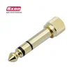 Gold plated adapter Jack 6.35mm 3 pole stereo male plug with inside screw to 3.5mm jack stereo female socket converter