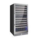 Free standing compressor dynamic cooling 298Liter or 110bottles wood shelf wine cooler fridge