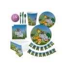 Woodland Birthday Zoo Paper Plates Animal Party Supplies
