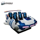 9d cinema vr 6 seats vr game machine virtual reality roller coaster egg chair cinema for VR Park