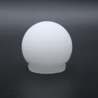 Wholesale customization handblown white glass ball globe lamp shade with lip fitter