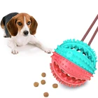Durable chew ball dog cleaning teeth chew bite ball toy dog toothbrush