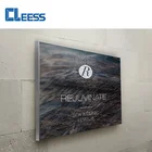 China Supplier Aluminum Advertising Display Banner Black Silicone Edge Slim Seg Fabric Lightbox 20mm