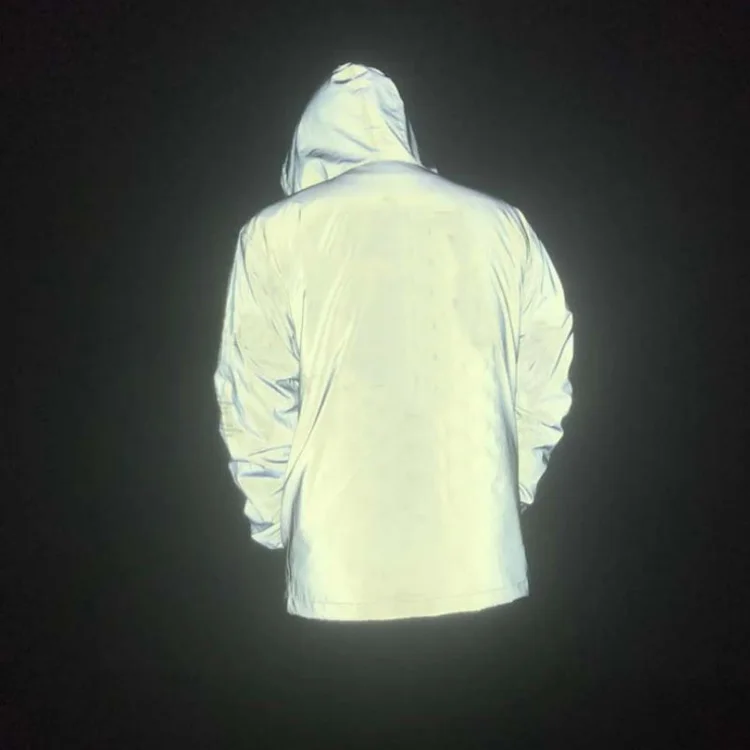 reflective hooded jacket