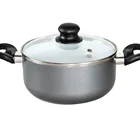 2020 Hot Sale Ceramic coating soup pot Nonstick Aluminum Stock Pot With Cover with Induction Bottom