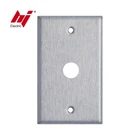 UL/CUL 1 Gang Telephone or Cable Outlet Stainless Steel Wall plate
