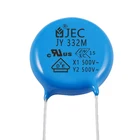 Safety Ceramic Disc Y2 Capacitor AC 500V Ceramic Safety Cross Connecting Capacitors 332M