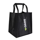 Promotional custom printed recycled reusable handle pp non woven bag