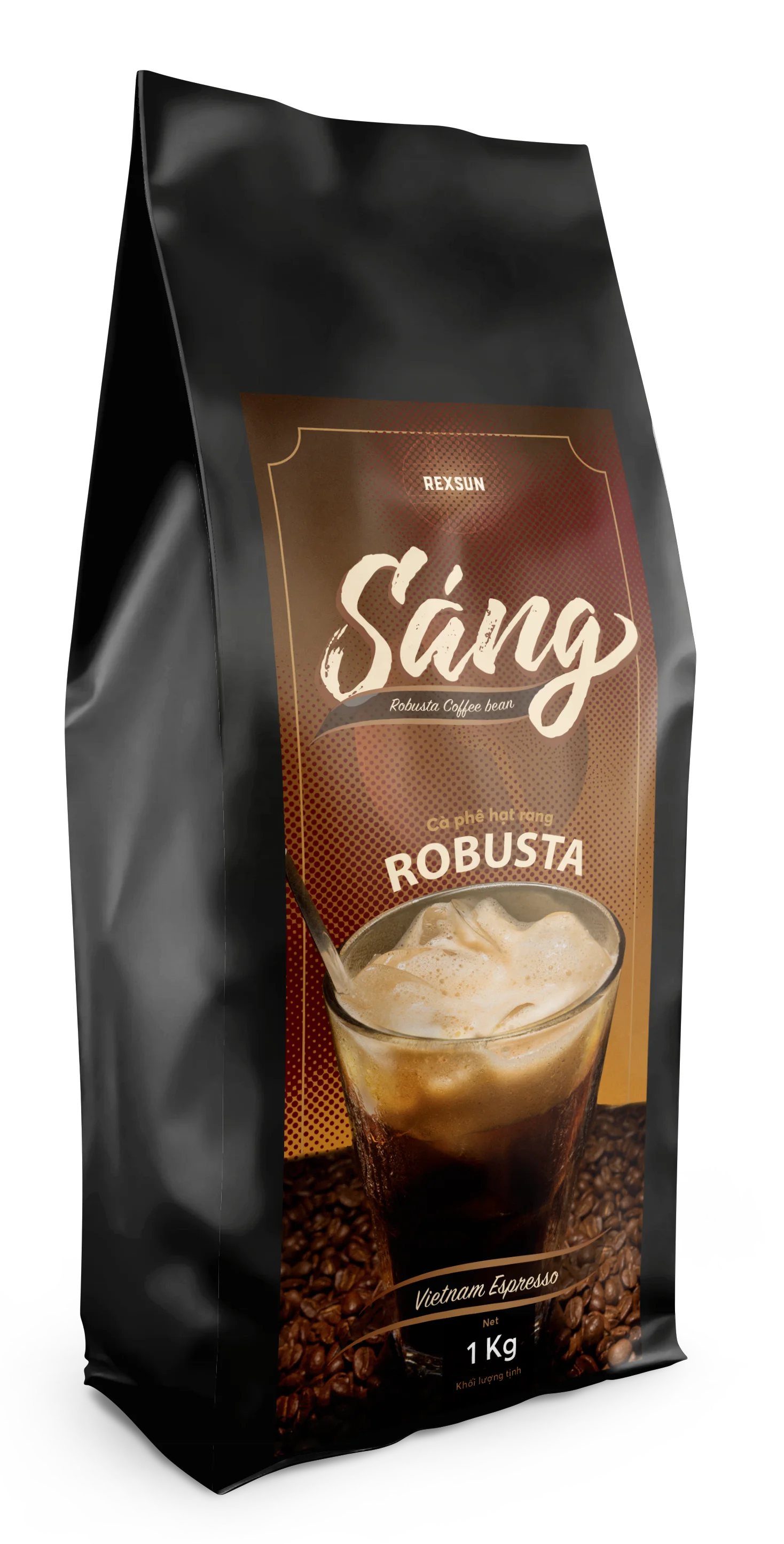 vietnam 100% robusta whole coffee beans 1000g - medium roast