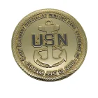 US Souvenir Air Force Metal Challenge Coin Antique Gold Nickle Silver