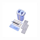 Frame Cleaning Handle Flat Squeeze Easy Clean Aluminum Mop Frame Cleaner Floor Mop Cloth With Cleaning Bucket And Mop