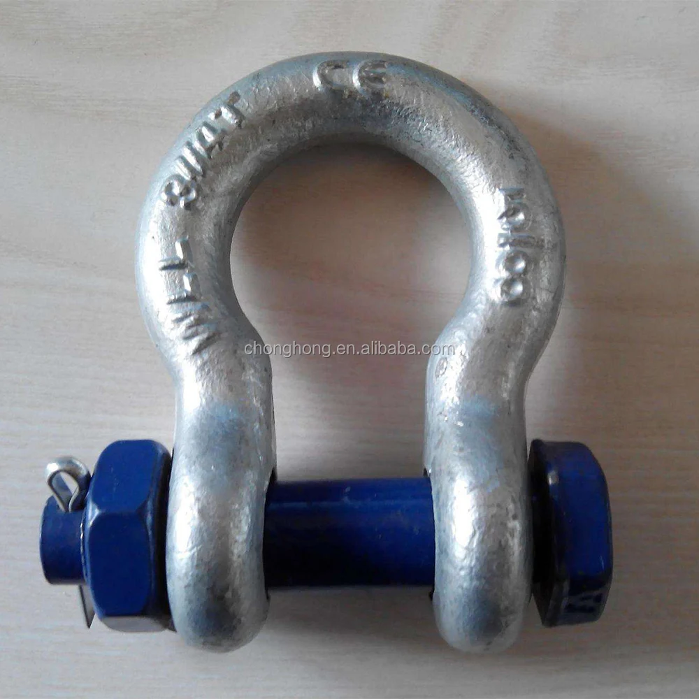 us type g2130 anchor shackle,bolt type with safety pin and nut g