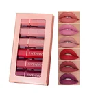 Gloss 6 Pcs Matte Lipsticks Set Waterproof Long Lasting Lip Gloss Non-stick Cup Sexy Colors Lip Cosmetics