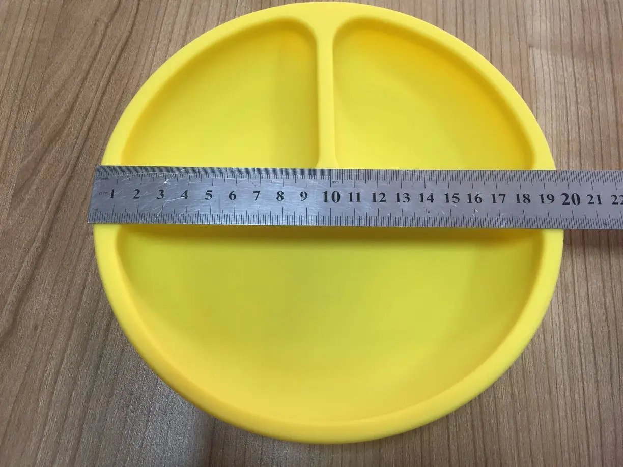 Upgrading Amazon seller Silicone Grip Dish with bottom Suction cup, Divided Plate and Baby Toddler Plate