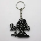 2019New Design Pvc Key Chain With Your Own Logo Custom Shape Design Promotion Keyring