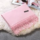 Winter Men Fashion Gradient Pashmina 100% Pure Cashmere Shawl Scarf
