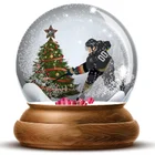 Customized Resin Water Christmas Snow Globe With Blowing Snow