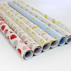 Custom printing recyclable korean style cartoon fruit paper for gift wrapping paper