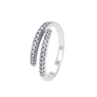 Engagement 925 Ring Silver Rings 2020 News Pave Stone Zircon Diamond 925 Silver Ring for Pandora Accessories