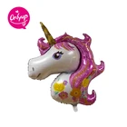 Round Shape New Design 18 Inch Unicorn Round Shape Helium Foil Balloon Party Decoration Kids' Toy Gift