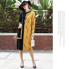 SSTAYING 2019 F/W Fashion Boutique Women Clothing Patchwork Sweater Dress Plus Size Long Sleeve Elegant Knitting Dress