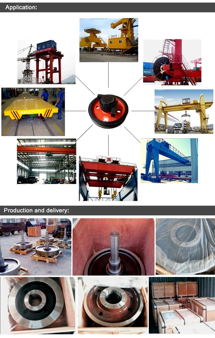 bridge crane rail forged steel wheel