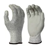 ANT5 13 gauge cut 3 seamless liner grey PU palm coated Safety Gloves