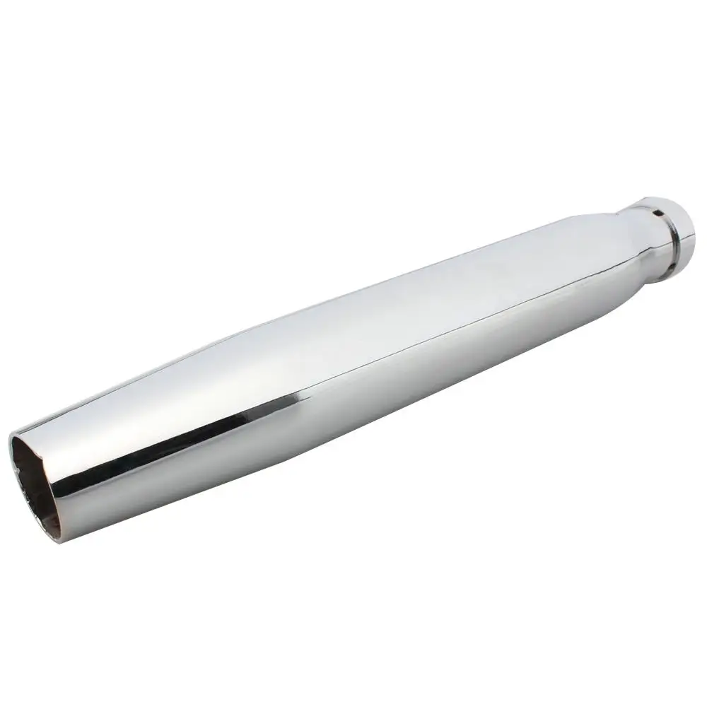 Chrome 430MM Galvanized Iron Motorcycle Exhaust Pipe for Harley Cafe Racer Bike
