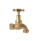Water Tap STANDARD FI Cheap Fashion Gold Color Brass Bibcock Water Tap Faucet