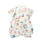 Baby Clothes Newborn Baby Girl Summer Ruffle Solid Romper Bodysuit Jumpsuit Outfit Clothes