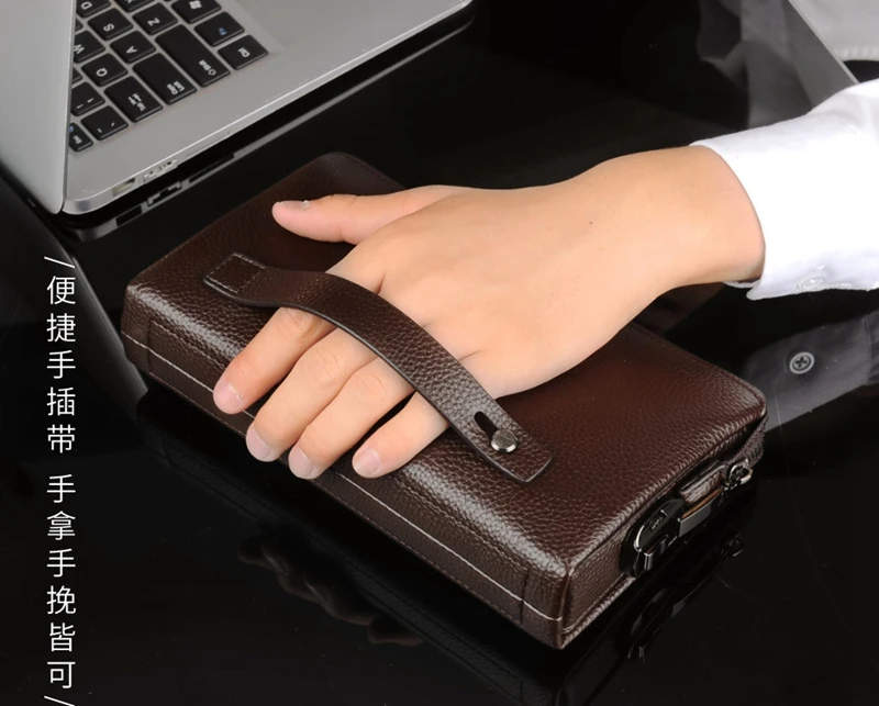 Yingbanglareen — sac à main anti-vol pour hommes, nouvelle collection, sac d'affaires décontracté, pochette, grande capacité