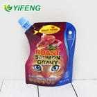 Mineral Water Bag Liquid Mineral Water Cap Fruit Puree Shape Custom Drink With Shaped Packaging Spout Pouch
