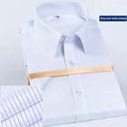2020 Men's Casual Shirt Slim Clothing Fit Men Shirt Short Sleeve Formal Dress Shirts Men