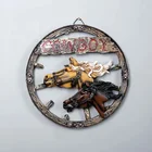 Plaque Art Art Resin Decoration Resin Plaque Sign Wall Hanging Welcome Sign 3 Horsehead Wall Art For Home Decoration