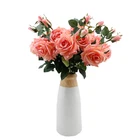 Real Touch Artificial Flower Silk Rose 68cm Roses Flowers For DIY Wedding Party Home Decor Orange Other Colors